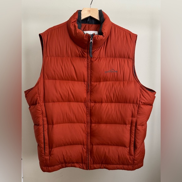 Eddie Bauer - Mens Orange Goose Down Vest - Size XXL - Picture 1 of 5